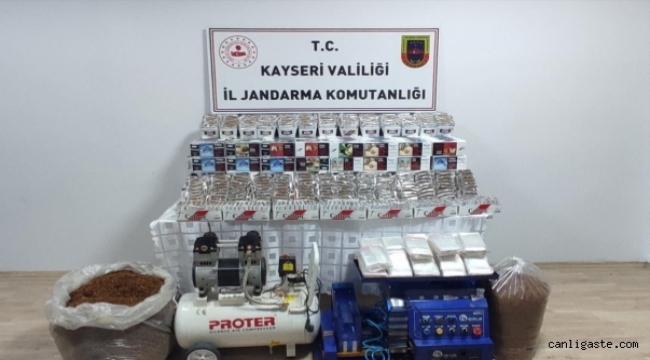 Kayseri'de kaçakçılık operasyonu: 1 gözaltı