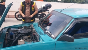 Kayseri'de polis ekiplerinden denetim: 10 sürücüye 27 bin lira ceza