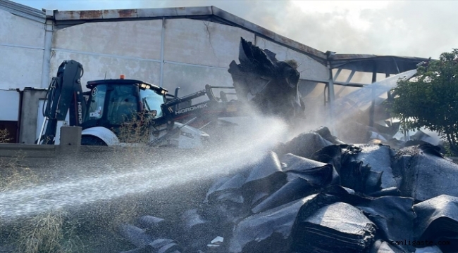 Kayseri OSB'deki tekstil fabrikasında çıkan yangın söndürüldü