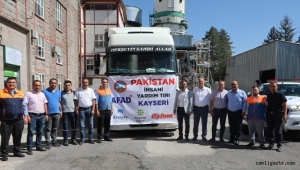Kayseri Şeker'den Pakistan'daki sel bölgesine 25 ton şeker yüklü yardım tırı yola çıktı