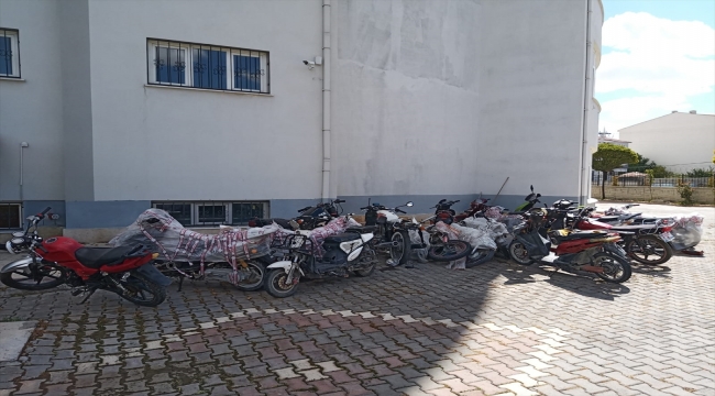 Kulu'da kayıp, çalıntı motosikletler ele geçirildi