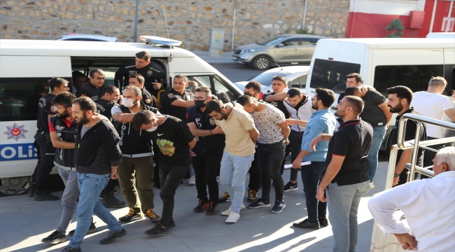 Nevşehir'deki uyuşturucu operasyonunda yakalanan 33 şüpheli adliyede