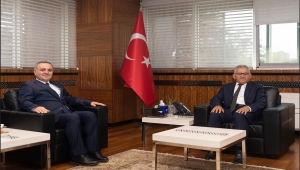 Rektörler Karamustafa ve Altun'dan Başkan Büyükkılıç'a ziyaret