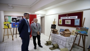 Sivas'ta yükümlülerin el emeği göz nuru ürünleri sergilendi 