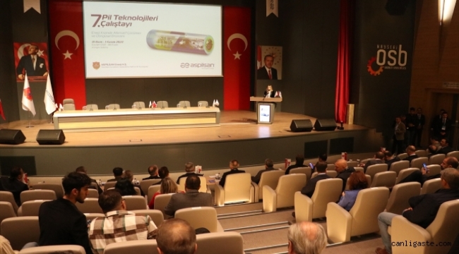 7. Pil Teknolojileri Çalıştayı Kayseri'de başladı