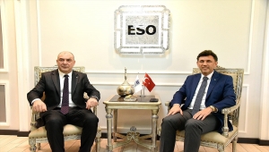 AK Parti İl Başkanı Çalışkan'dan ESO Başkanı Kesikbaş'a ziyaret