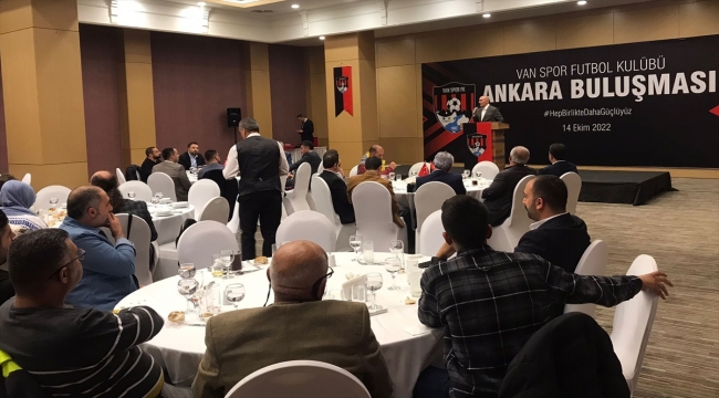 Ankara'da Vanspor Futbol Kulübü için dayanışma gecesi düzenlendi