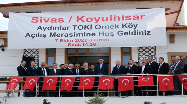 Bakan Kurum, Sivas'ta "TOKİ Örnek Köy" açılış töreninde konuştu: