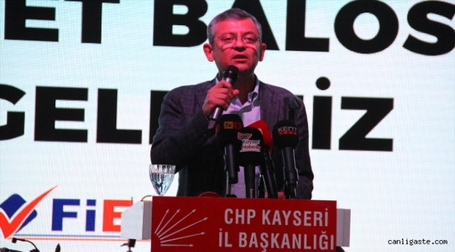 CHP Grup Başkanvekili Özel, Kayseri'de Cumhuriyet Balosu'na katıldı