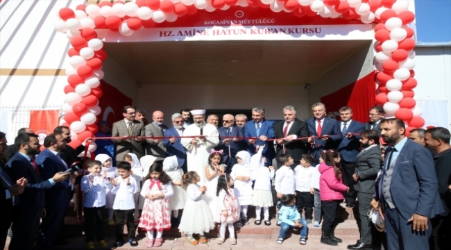 Diyanet İşleri Başkanı Erbaş, Kayseri'de Kur'an kursu binası açılış töreninde konuştu