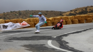 Dünya İniş Kaykay ve Hız Kayağı Şampiyonası Hasan Dağı'nda başladı