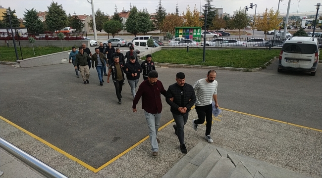 Karaman'da suç örgütü operasyonunda 10 şüpheli tutuklandı