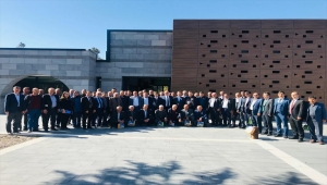 Karapınar protokolü muhtarlarla bir araya geldi