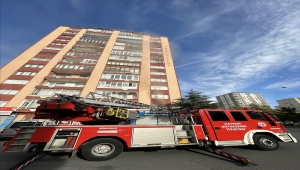 Kayseri'de bir kişi evinde çıkan yangında dumandan etkilendi