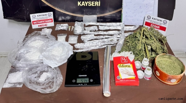 Kayseri'de uyuşturucu operasyonu: 7 gözaltı