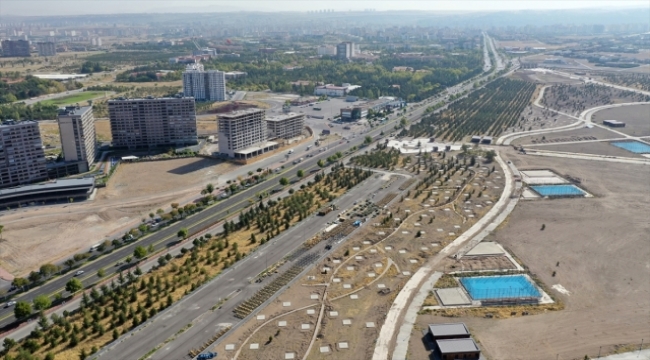 Kayseri'deki Recep Tayyip Erdoğan Millet Bahçesi'nin yüzde 70'i tamamlandı