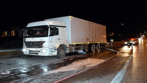 Kırıkkale'de dinamit yüklü kamyonda çıkan yangın söndürüldü