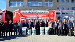 Kırşehir'de çiftçilere 6 milyon 796 bin liralık buğday tohumu desteği