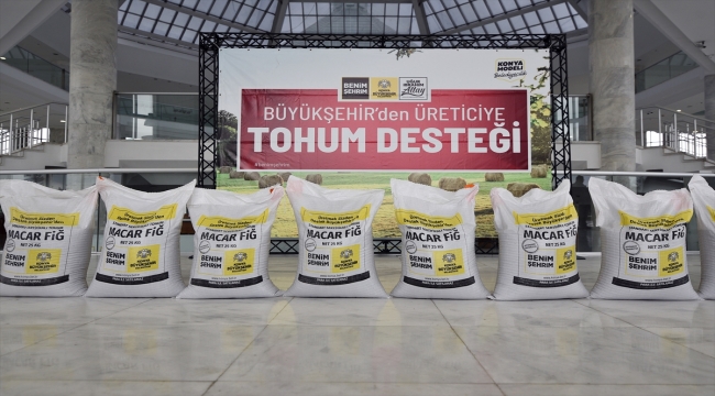 Konya Büyükşehir Belediyesinden çiftçiye tohum desteği