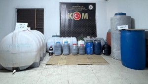 Nevşehir'de 1675 litre sahte içki ele geçirildi