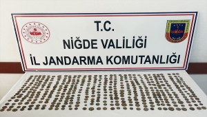 Niğde'de 474 sikke ele geçirildi