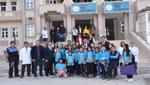 Vali Akkoyun TOKİ Ortaokulunun atölye açılışlarına katıldı