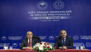 Bakan Kirişci, Köy Yaşam Merkezleri Projesi İşbirliği Protokolü İmza Töreni'nde konuştu: