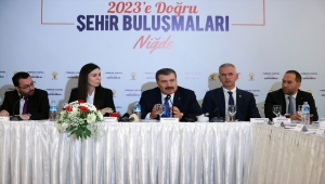 Bakan Koca, Niğde'de "2023'e Doğru Şehir Buluşmaları" programında konuştu: