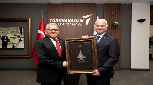 Başkan Büyükkılıç'tan TUSAŞ Genel Müdürü Kotil'e ziyaret 