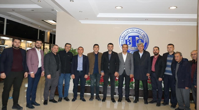 Beypazarı Belediye Başkanı Kaplan'dan Ticaret Odası Başkanına hayırlı olsun ziyareti