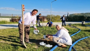 Beyşehir'de fidan dikimi