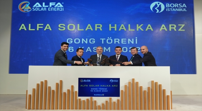 Borsa İstanbul'da gong Alfa Solar için çaldı