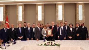 Cumhurbaşkanı Erdoğan Kulüpler Birliği heyetini kabul etti: