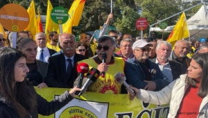 Eğitim-Sen Kayseri Şubesi üyelerinden iş bırakma eylemi