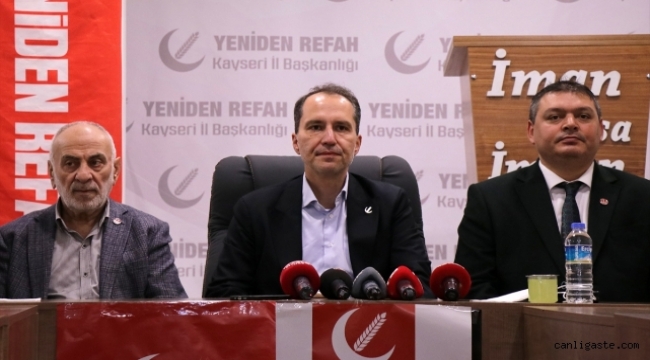 Fatih Erbakan, Kayseri'de konuştu: Kongremize 65 bine yakın katılım oldu