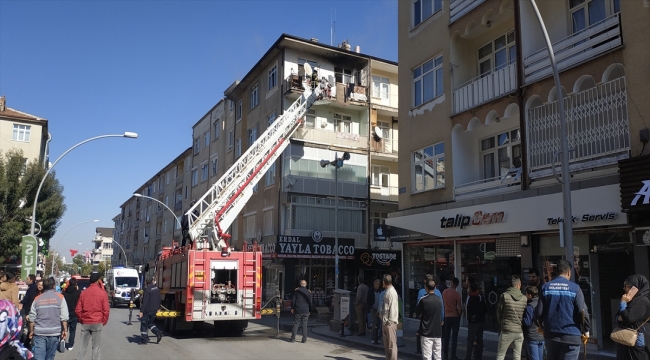 Karaman'da bir evde çıkan yangın hasara neden oldu