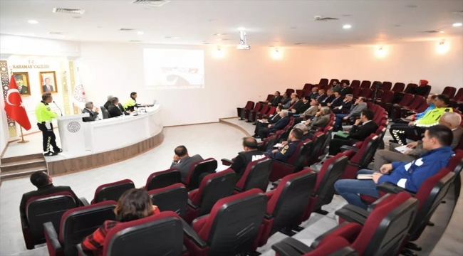 Karaman'da kış mevsimi tedbirleri değerlendirme toplantısı