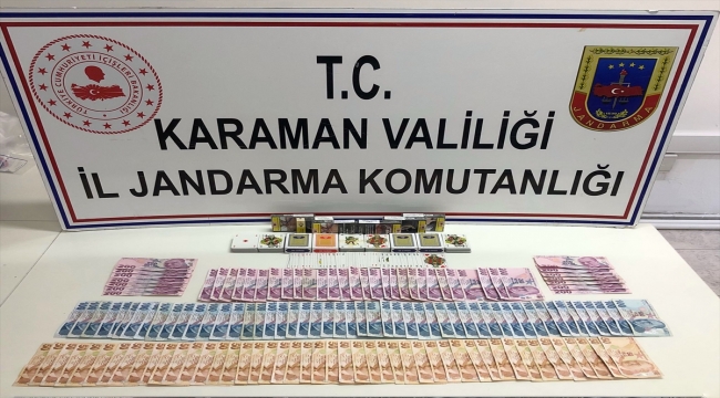 Karaman'da kumar operasyonunda 8 kişi yakalandı