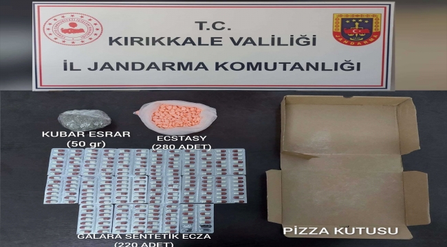 Kırıkkale'de pizza kutusunda uyuşturucu ele geçirildi, bir şüpheli tutuklandı
