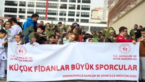 "Küçük Fidanlar Büyük Sporcular" organizasyonu kapsamında fidan dikimi gerçekleştirildi