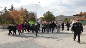 Sivrihisar'da obezite ve diyabete dikkati çekmek için yürüyüş düzenlendi