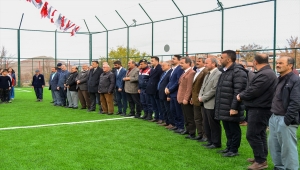 Yahyalı'da yapımı tamamlanan halı saha hizmete açıldı