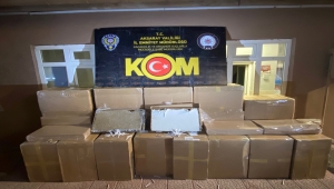 Aksaray'da 1 milyon 820 bin kaçak filtreli sigara kağıdı ele geçirildi