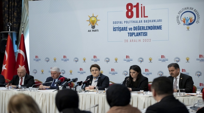 Bakan Yanık, AK Parti Sosyal Politika Birimi Başkanları Toplantısı'nda konuştu: 