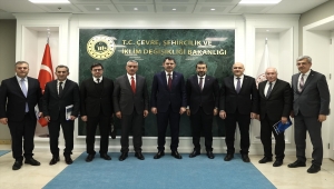 Belediye Başkanı Yalçın'dan, Çevre, Şehircilik ve İklim Değişikliği Bakanlığına ziyaret 