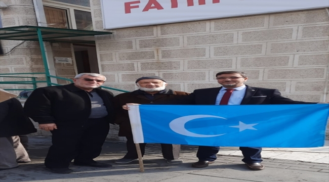 Çin'in Sincan Uygur Özerk Bölgesi politikaları Beypazarı'nda protesto edildi