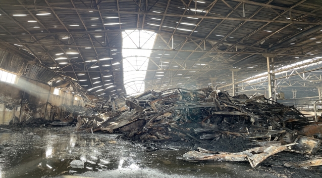 GÜNCELLEME - Kayseri'de çelik kapı fabrikasında çıkan yangın söndürüldü