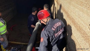 Kayseri Büyükşehir Belediyesi itfaiyesi Antalya'daki sel bölgesinde çalışma yaptı