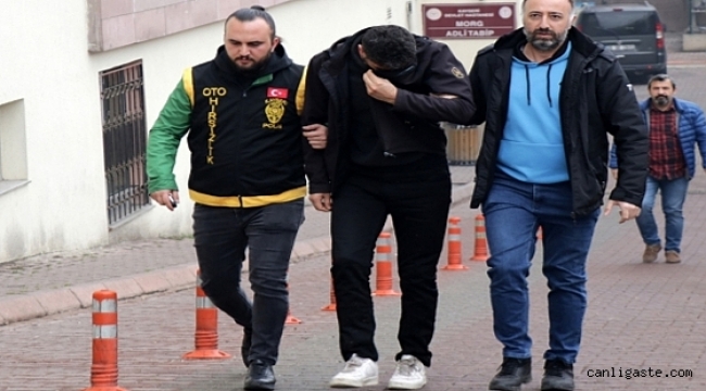 Kayseri'de araç hırsızlığı zanlısı güvenlik kamerasından tespit edilerek yakalandı