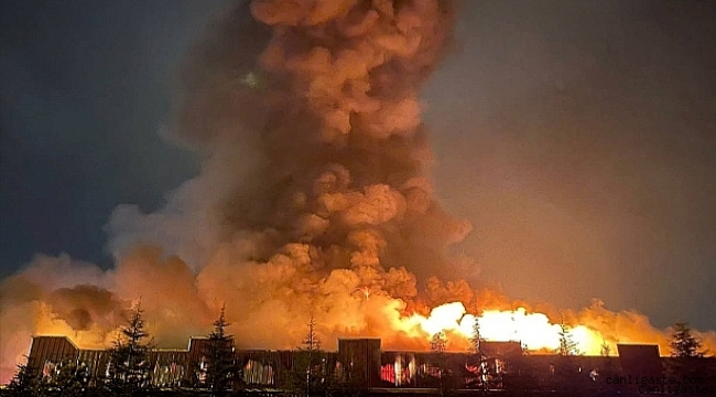 Kayseri'de fabrikada çıkan yangın söndürüldü